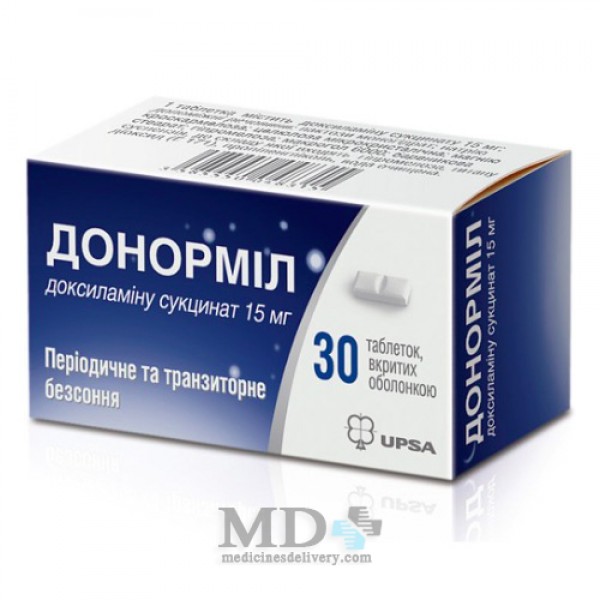 Donormyl UPSA tablets 15mg #30