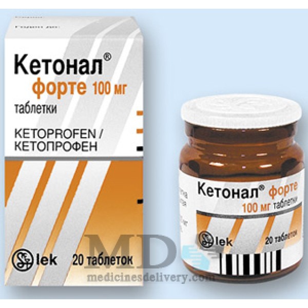 Ketonal forte tablets 100mg #20