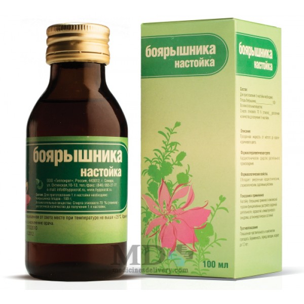 Nastoyka boyarishnika (Tinctura Crataegi) 100ml