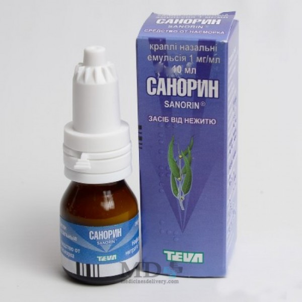 Sanorin drops 0,1% 10ml